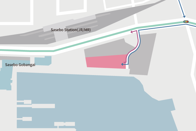 Shin Minato Zantei Hiroba駐車場マップ