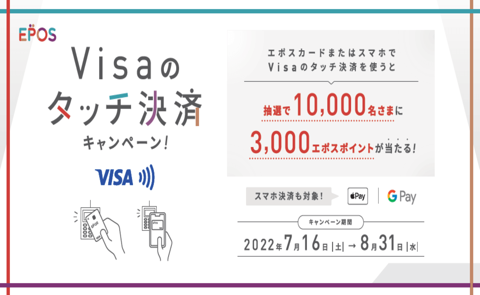 EPOS Visaのタッチ決済キャンペーン！