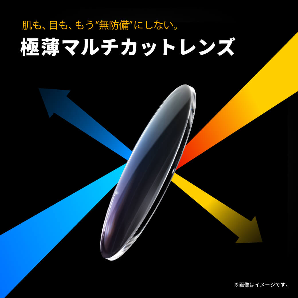 肌も、目も、もう”無防備”にしない。「極薄マルチカットレンズ」
