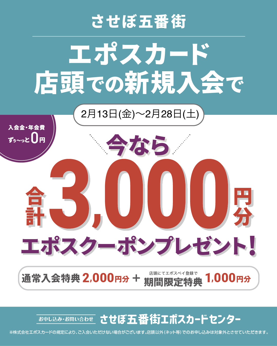 エポスカード新規入会キャンペーン