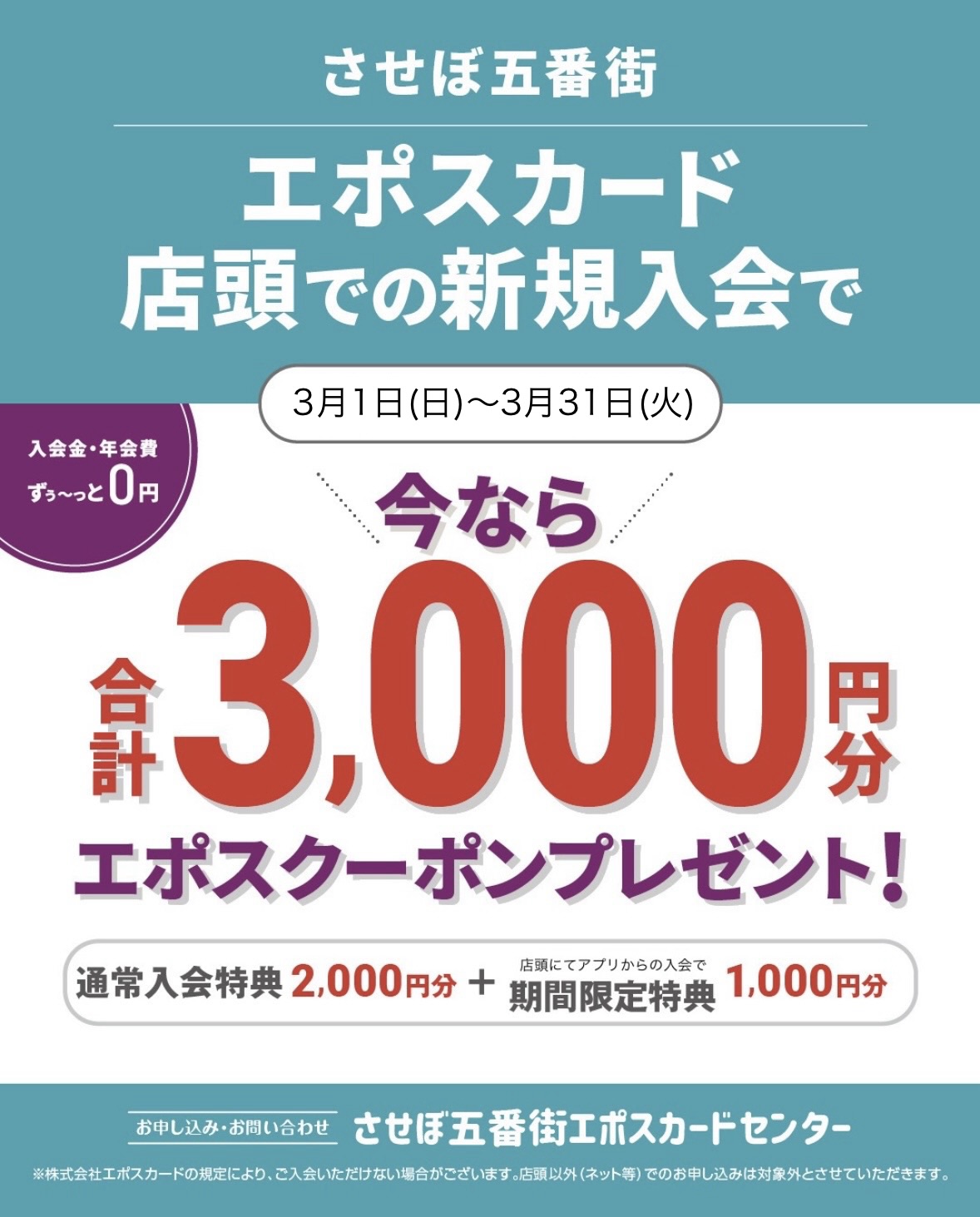 エポスカード新規入会キャンペーン